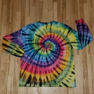 Bright ice dyed tie dye long sleeve shirt size 3x